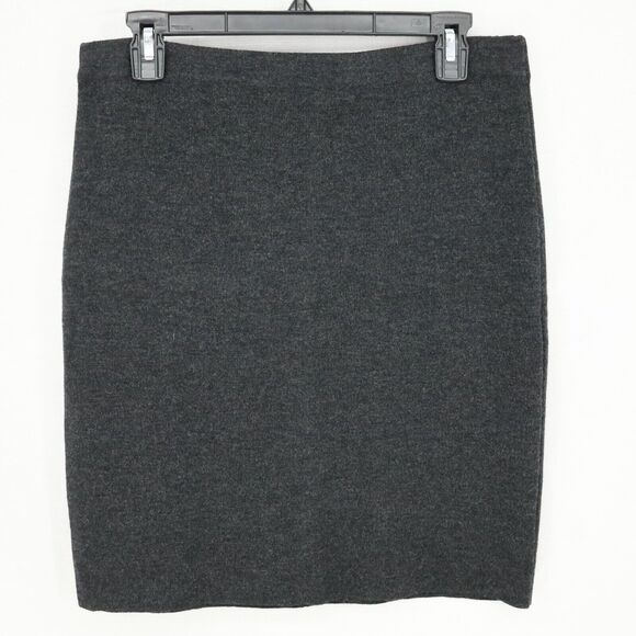 Escada Dresses & Skirts - Laurel Escada Skirt Womens 8 US 40 EU Charcoal Gray Wool Sweater Pencil Vintage